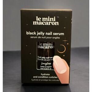 LE MINI MACARON black jelly nail serum .33 fl oz NEW IN BOX / SEALED